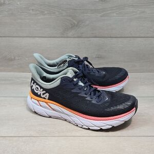 Hoka One One Women Clifton 7 Athletic Running Shoes Sneakers Sz 10